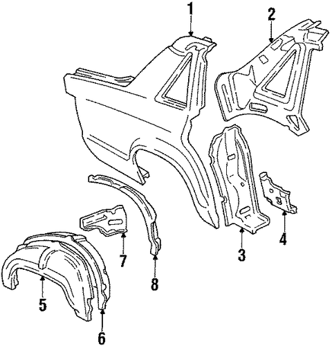 LTD QUARTER PANEL & COMPONENTS