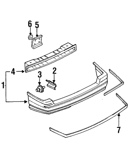Tracer BUMPER & COMPONENTS - REAR