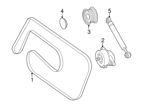 Belts & Pulleys for 2002 Mercedes-Benz C 240 #0