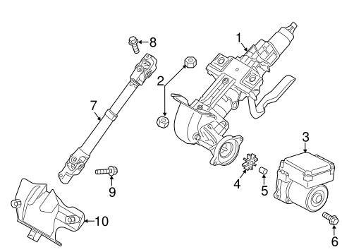 Steering Column Assembly for 2013 Mazda CX-5 #0
