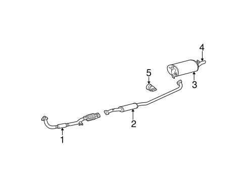 EXHAUST SYSTEM/EXHAUST COMPONENTS for 2002 Toyota Camry #1