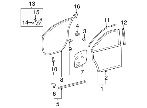 BODY/DOOR & COMPONENTS for 2009 Toyota Highlander #1