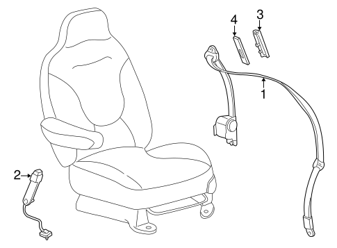 Monterey REAR SEAT BELTS 3