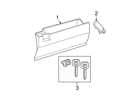 BODY/GLOVE BOX for 2009 Scion tC #1