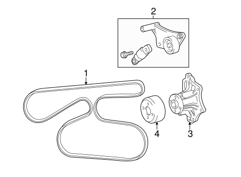 MAINTENANCE & LUBRICATION/BELTS & PULLEYS for 2003 Toyota Solara #1