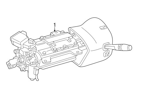 Thunderbird STEERING COLUMN ASSEMBLY