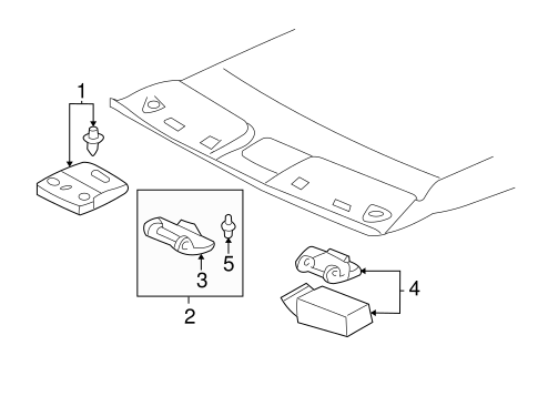 BODY/OVERHEAD CONSOLE for 2002 Toyota Tundra #1