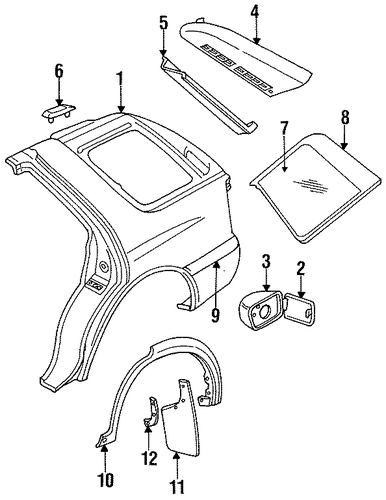 Pocket - Honda (8-94316-499-5) Pocket - Honda (8-94316-499-5)