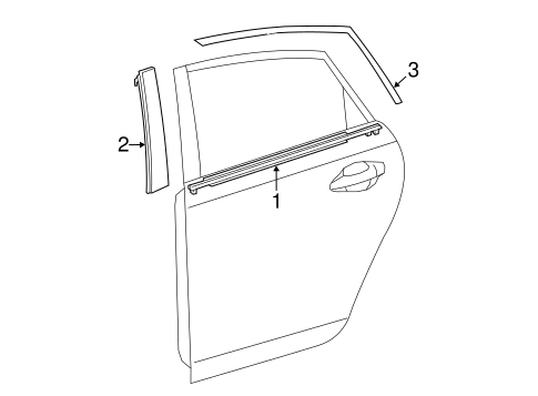 BODY/EXTERIOR TRIM - REAR DOOR for 2014 Toyota Prius V #1