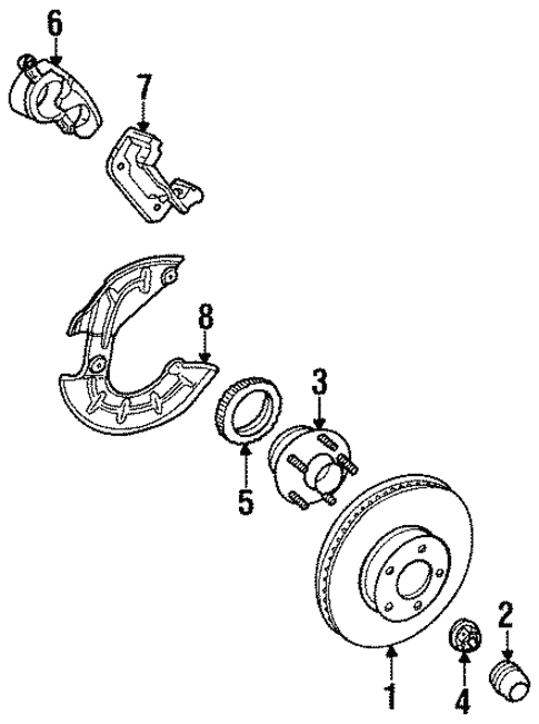 Brakes/Front Brakes for 1996 Ford Mustang #1