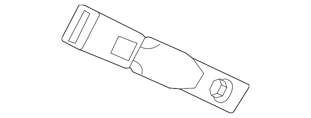 C2Z27378AMS Деталь BUCKLE END, LEFT