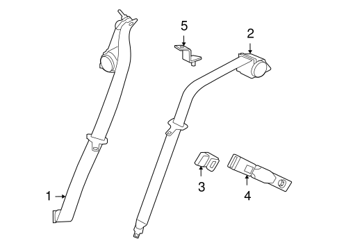 XF REAR SEAT BELTS