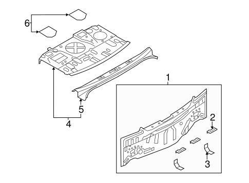 Rear Body for 2013 Infiniti M56 #0