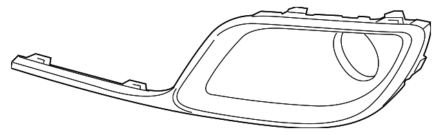 DE9Z-17E811-AA Деталь LAMP BEZEL, LEFT