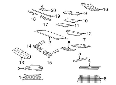 Body/Interior Trim - Rear Body for 2003 Ford Explorer #1