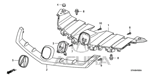 Front Grille (1) for 2008 Acura RDX #0