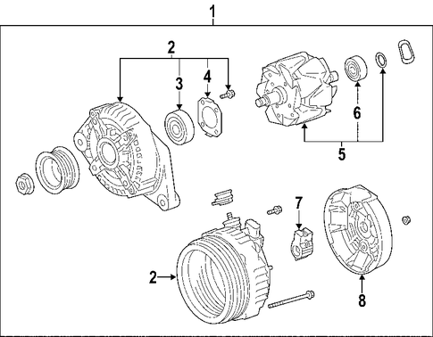 ELECTRICAL/ALTERNATOR for 2004 Toyota Sienna #2