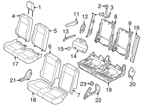 Body/Second Row Seats for 2015 Ford Transit-350 HD #3