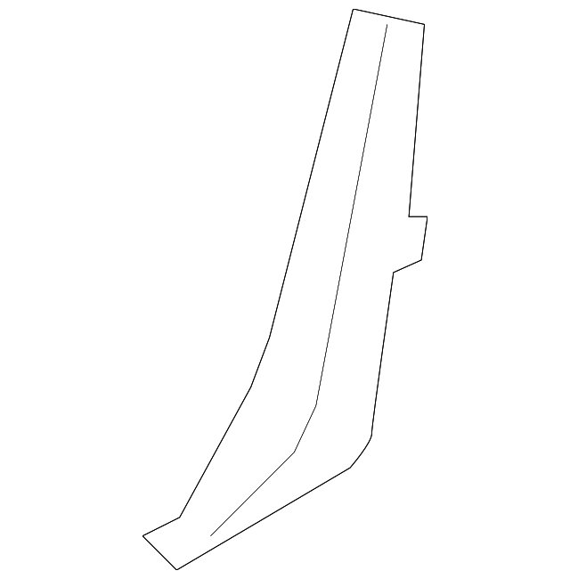 22840021 Деталь UPPER REINF BAFFLE, RIGHT