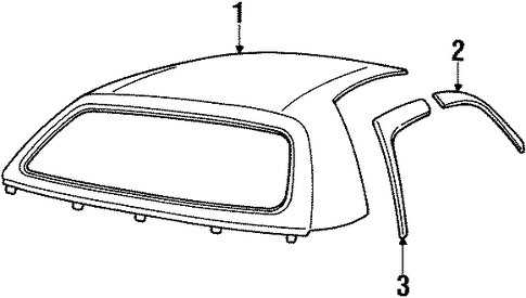 Grand Marquis EXTERIOR TRIM - ROOF