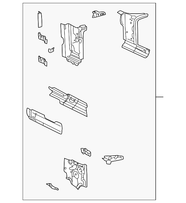 1W6Z-7602500-AA Деталь HINGE PILLAR, RIGHT
