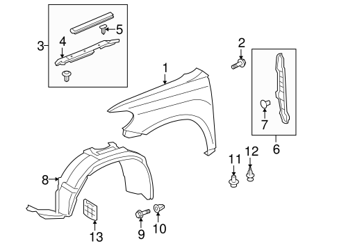 BODY/FENDER & COMPONENTS for 2009 Toyota Highlander #1