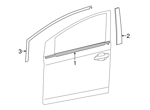 BODY/EXTERIOR TRIM - FRONT DOOR for 2016 Toyota Prius V #1