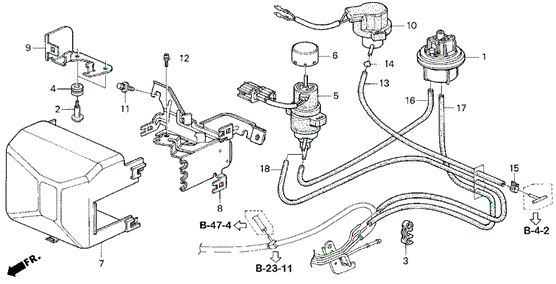 ELECTRICAL / EXHAUST / HEATER / FUEL/EGR CONTROL DEVICE (V6) for 1995 Honda ACCORD SEDAN #1
