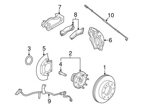 Brakes/Front Brakes for 2013 GMC Sierra 3500 HD #5