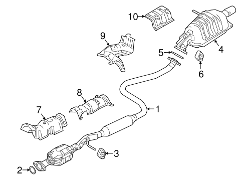 EXHAUST SYSTEM/EXHAUST COMPONENTS for 2016 Scion iA #1
