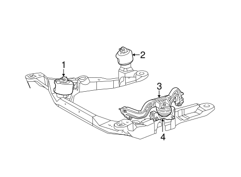 Sable ENGINE & TRANS MOUNTING 2