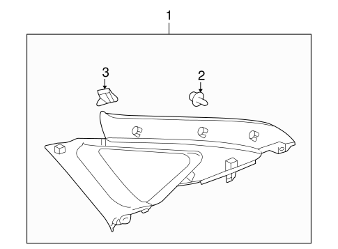 BODY/INTERIOR TRIM - QUARTER PANELS for 2007 Toyota Prius #1