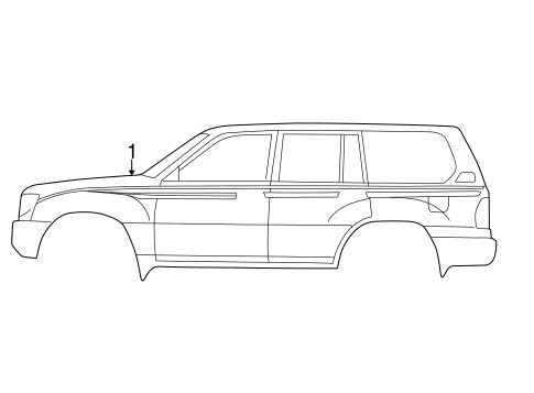Stripe Tape for 2001 Toyota Land Cruiser #0