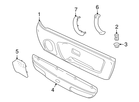 Freelander INTERIOR TRIM - DOOR
