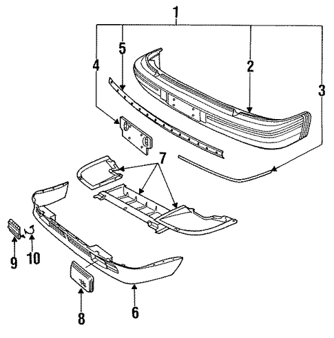 9000 BUMPER & COMPONENTS - FRONT