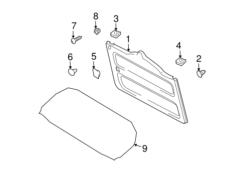 BODY/INTERIOR TRIM - BACK DOOR for 2013 Toyota FJ Cruiser #1