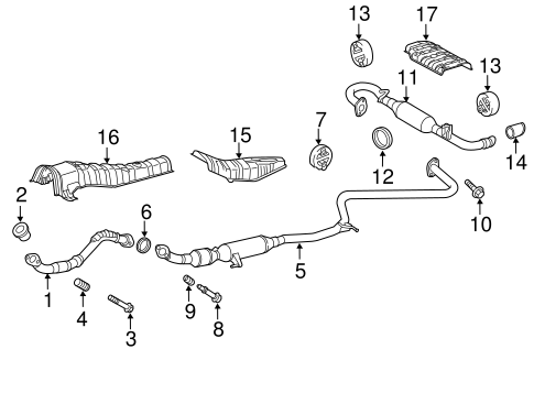 EXHAUST SYSTEM/EXHAUST COMPONENTS for 2016 Scion tC #1