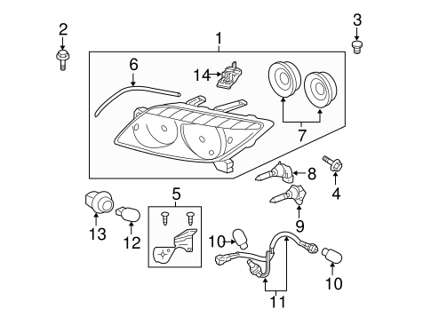 ELECTRICAL/HEADLAMP COMPONENTS for 2008 Scion tC #1