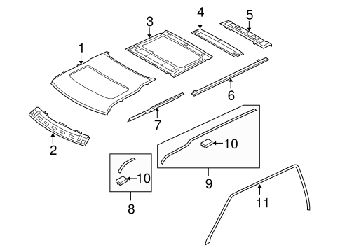 LR3 ROOF & COMPONENTS