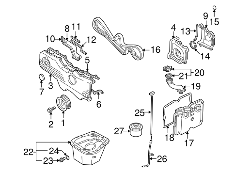9-2X ENGINE PARTS