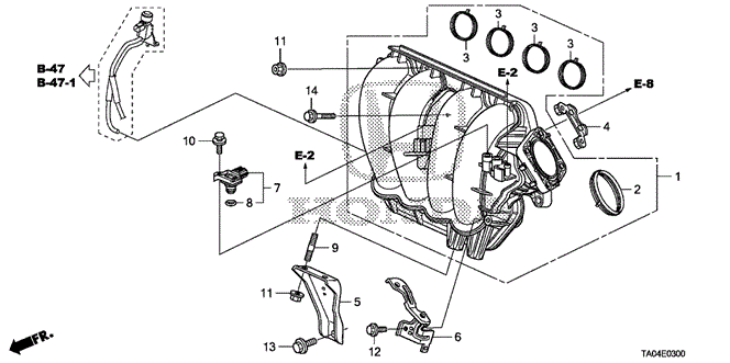 Engine/Intake Manifold (L4) for 2009 Honda ACCORD SEDAN #1