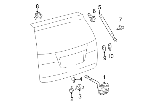 BODY/LIFTGATE for 2006 Toyota Sienna #2