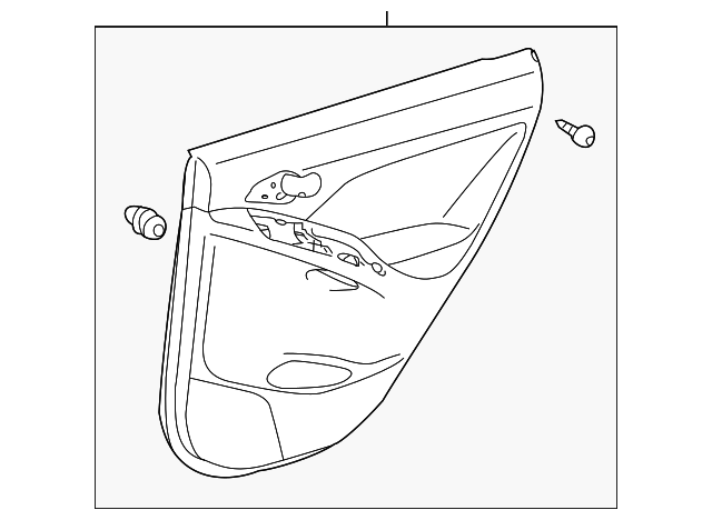 19184808 Деталь DOOR TRIM PANEL, LEFT