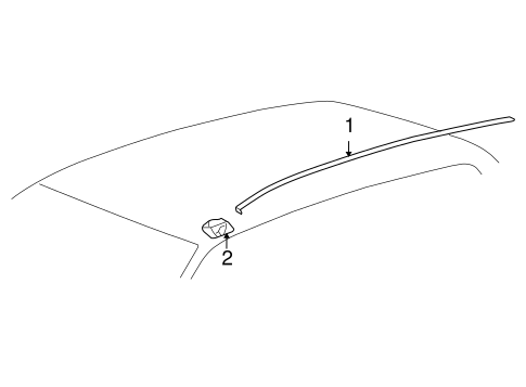 BODY/EXTERIOR TRIM - ROOF for 2006 Toyota Highlander #1