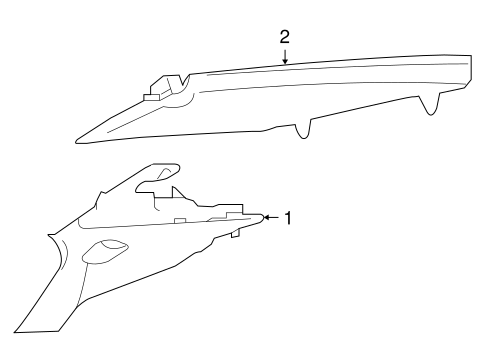 XF INTERIOR TRIM - QUARTER PANELS