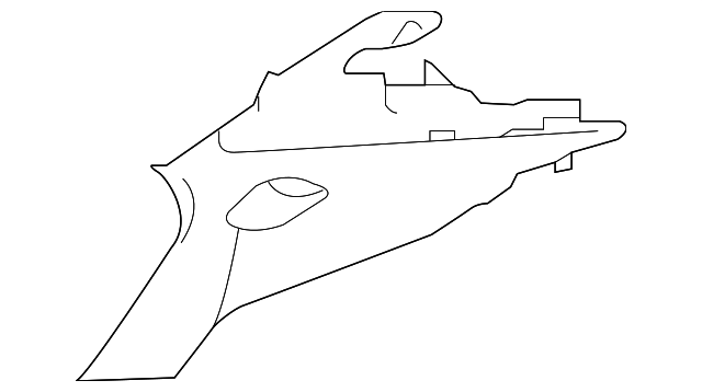 C2Z10334AMN Деталь UPPER QTR TRIM, LEFT