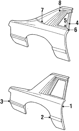 Mustang QUARTER PANEL 3