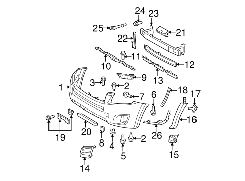 BODY/BUMPER & COMPONENTS - FRONT for 2011 Toyota RAV4 #1