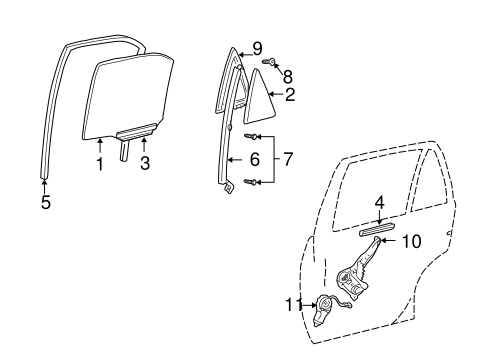 BODY/REAR DOOR for 2002 Toyota Camry #5