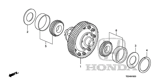 Transmission - Manual/MT Differential (V6) for 2010 Honda ACCORD COUPE #1
